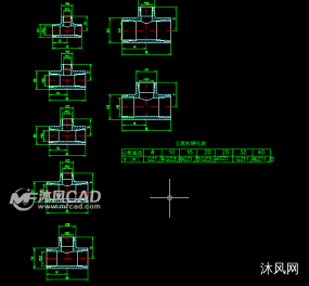 10多种管接头cad图纸