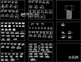 CAD螺丝图型库