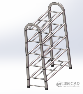 五层不锈钢鞋架