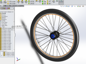 solidworks自行车车轮模型