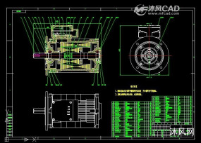 电机设计工程图和cad图纸