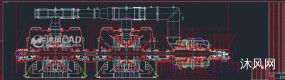 凝汽式汽轮机剖面图