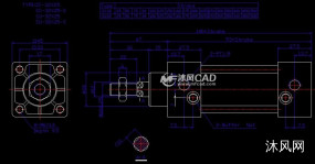 SC标准气缸cad全套图纸