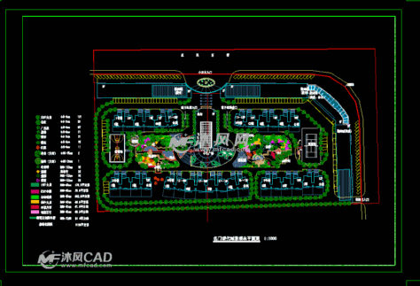 某小区绿化图的图纸预览图