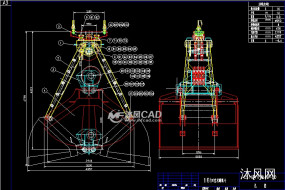 四绳双瓣抓斗（全套图纸）