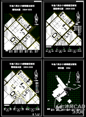 环县八珠乡规划图图纸合集的封面图