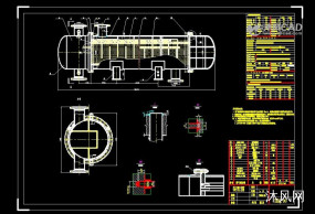 固定管板式换热器（整套CAD图）