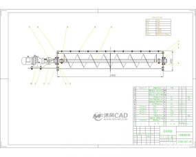 螺旋输送机CAD全套图纸
