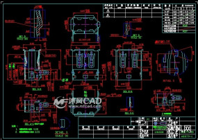 MINI  USB母坐模具图纸图纸合集的封面图