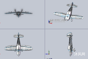 结构详细的滑翔机设计模型
