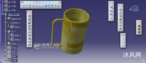 基于catia，简单的杯子花瓶等，用作初学者练习简单作业等