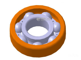 CATIA 深沟球轴承装配图及零件图