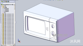 结构详细的微波炉设计模型