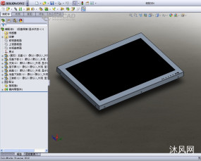 卓飞46寸液晶屏3D模型