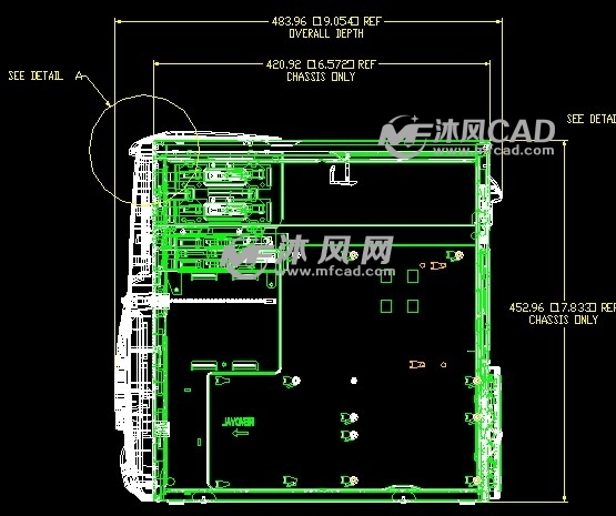 cad电脑机箱装配图