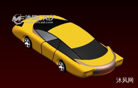 黄色的汽车模型图纸合集的封面图