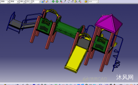 儿童游乐场滑梯3D模型