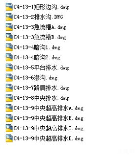 全套路基排水详图