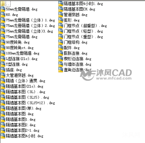 轻钢龙骨隔墙节点全套图纸