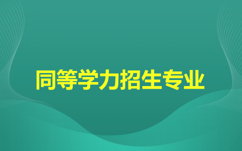 西安外国语大学同等学力招生专业