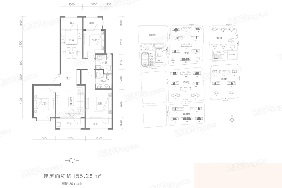 155平融创中心设计， 绝美典雅的新中式。