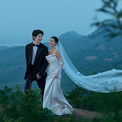 姜国强色彩研修班婚纱摄影作品《山顶系列》