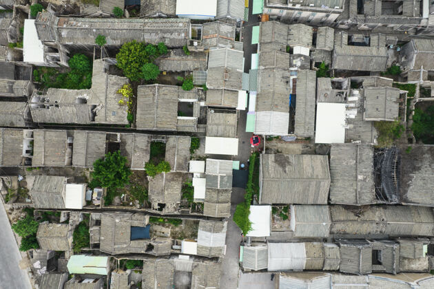 街道中国潮州古镇航拍图城市经典风景