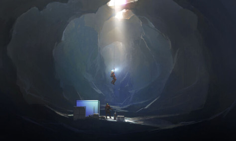 材料奇怪的洞穴异国情调科幻洞穴