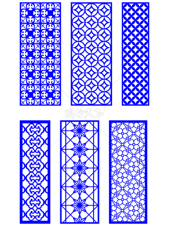 花纹镂空雕花图案中式古典