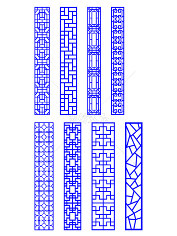 花纹镂空雕花图案中式古典