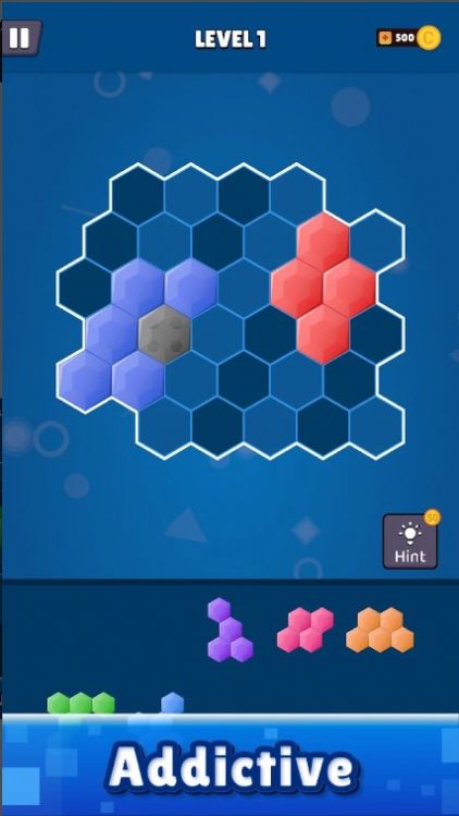 拼图任务游戏中文版（Hex Block Rush）图片1