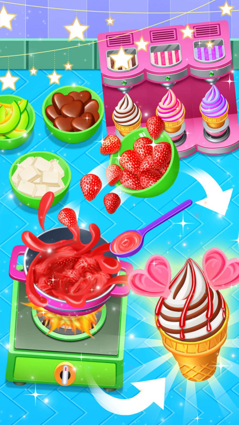 五彩冰淇淋制作商店游戏官方中文版图片1