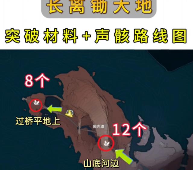 鸣潮长离升级材料收集路线图 长离声骸突破材料锄大地路线一览