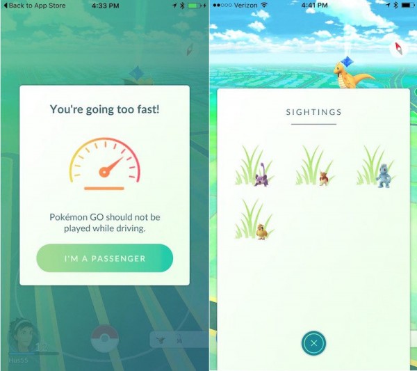 pokemon go1.3版本更新内容 驾驶提醒和Sightings功能[图]