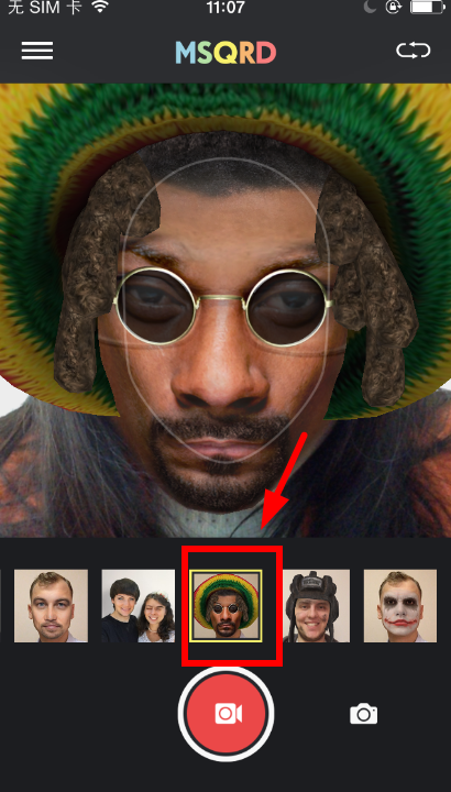 msqrd变脸秀怎么拍视频？msqrd软件拍视频教程[图]