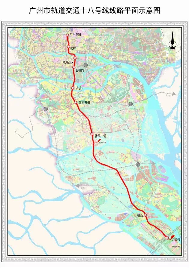 2024年3月广州地铁十八号线后通段土建完成43%