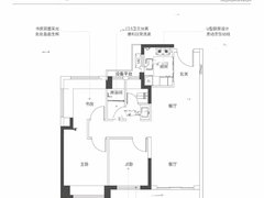 泰瑞府3室2厅1卫88㎡户型图