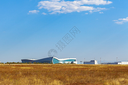 俄罗斯现代机场候机楼在阳光明媚的日子建造基础设施客运机场航空运输航空公司建筑学商业框架旅行图片