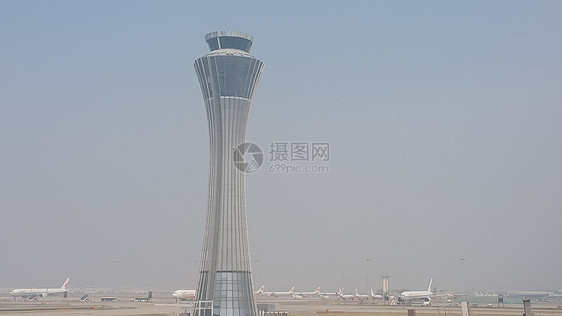 北京首都国际机场控制塔管制台北京摩天大楼航空公司建筑天际航站楼灰色飞机场国际飞机运输图片
