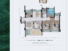 朗诗金钟湖壹号4室2厅2卫115㎡户型图