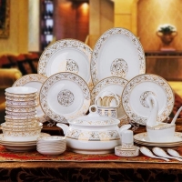 景德镇陶瓷餐具碗碟套装礼品餐具陶瓷杯