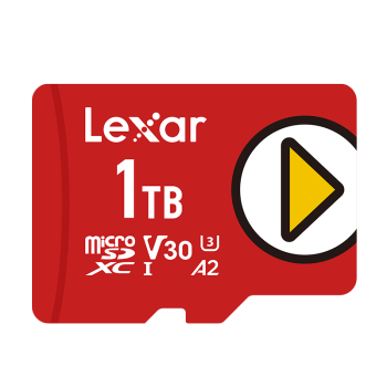 雷克沙（Lexar）1TB TF（MicroSD）存储卡 U3 V30 A2 读速160MB/s 手机平板 switch内存卡 PLAY系列