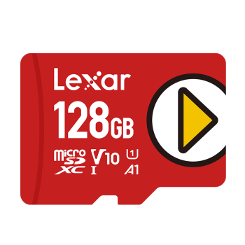 雷克沙（Lexar）128GB TF（MicroSD）存储卡U1 V10 A1 读160MB/s 手机平板监控适用 switch内存卡 PLAY系列