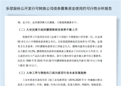 乐歌股份公开发行可转换公司债券募集资金使用的可行性分析报告