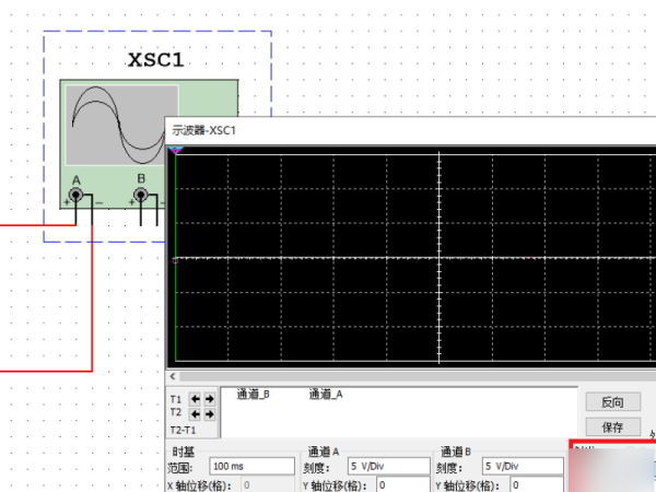 multisim10.0如何分析示波器波形?multisim示波器显示波形怎么看幅值截图