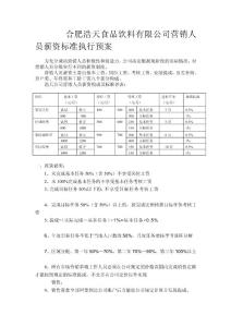 合肥浩天食品饮料有限公司营销人员薪资标准[技巧]