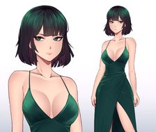 Fubuki in Dress-thighsboobs