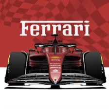 法拉利 2023 F1 SF23赛车插画图片壁纸