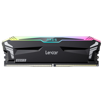 雷克沙（Lexar）DDR5 6400 32GB 16G*2套条 电竞RGB灯内存条 海力士A-die颗粒 Ares战神之刃 黑色