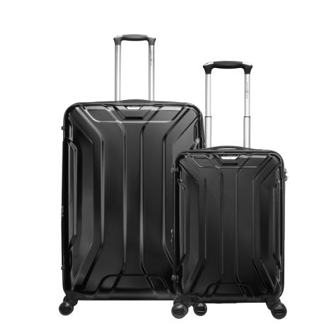 新秀丽（Samsonite）拉杆箱 时尚轻盈行李箱飞机轮旅行箱 TS7*09003黑色20+28英寸套装